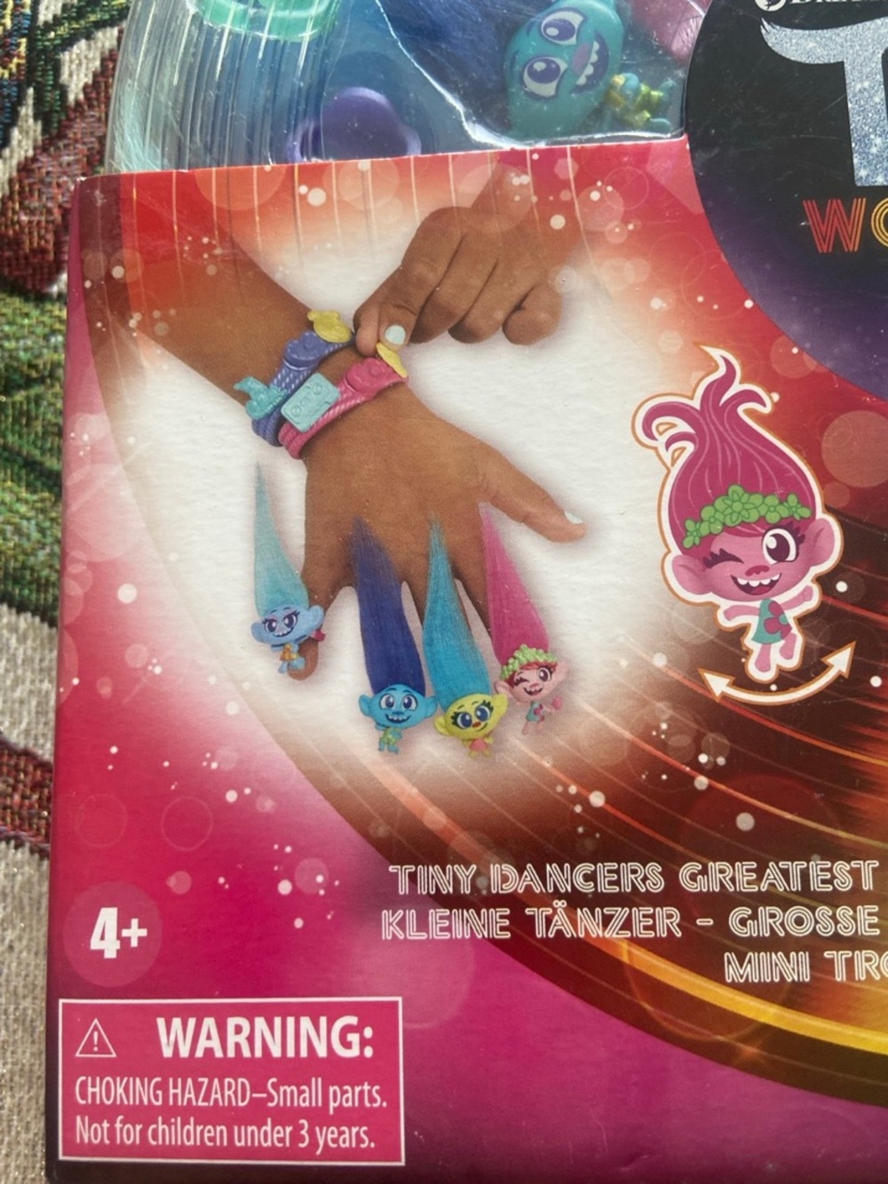 Trolls Tiny Dancers Finger Puppets - Pink, Blue, Purple